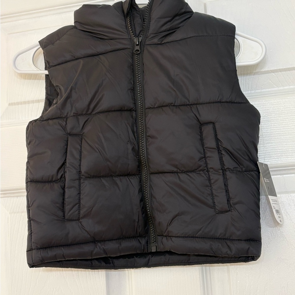 Xersion Black Quilted Puffer Vest
